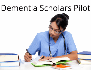Dementia Scholars Pilot: Female nursing student studying books